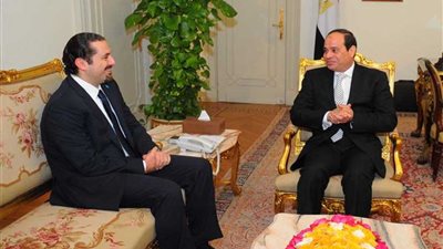 لبنان: لقاء السيسي والحريري تم خلاله مناقشة مسألة الغاز والربط الكهربائي