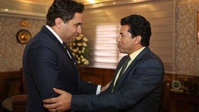 أشرف صبحي يستقبل امين عام المنظمة الكشفية العالمية