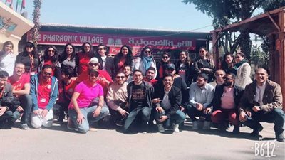 القرية الفرعونية تستضيف وفدا شبابيا من أبناء المصريين المقيمين بفرنسا