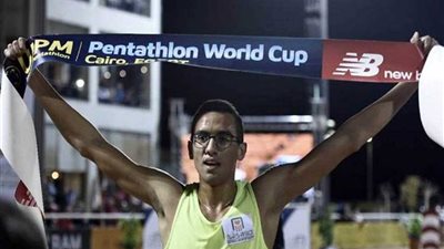 أحمد الجندي يحصد ذهبية بطولة كأس العالم للخماسي الحديث بالقاهرة