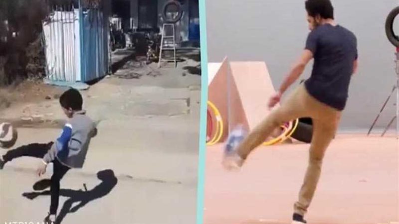 شاهد.. طفل يتحدى