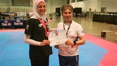 إصابة هداية ملاك وحصولها على برونزية أمريكا المفتوحة للتايكوندو