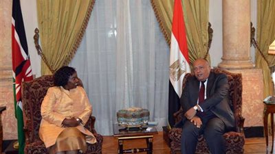 وزير الخارجية يبحث العلاقات الثنائية مع كينيا والتنسيق بين البلديّن خلال رئاسة مصر للاتحاد الإفريقي