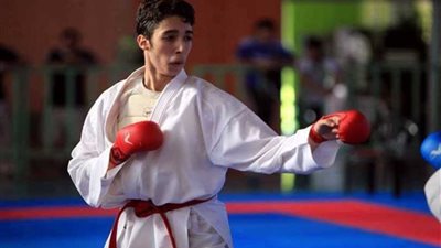 علي الصاوي يحقق فضية الدوري العالمي للكاراتيه