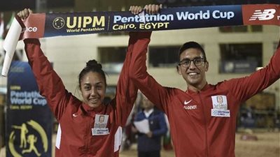 الزوجي المصري يحرز ذهبية كأس العالم للخماسي الحديث