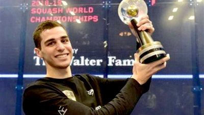 علي فرج بعد تصدره تصنيف الإسكواش: 