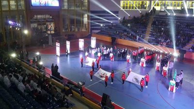 بالصور.. افتتاح الدورة العربية المدرسية لكرة اليد وتنس الطاولة