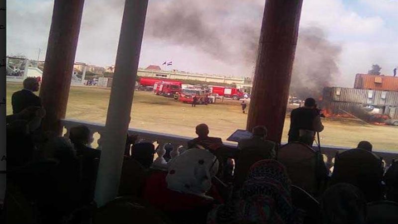 عروض لحرائق وانهيار