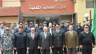 محافظ الجيزة يشهد الاحتفال باليوم العالمي للحماية المدنية بمشاركة طلاب المدارس