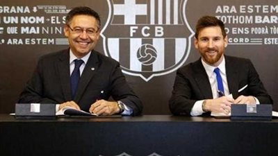 صحف أسبانيا تركز على سعي إدارة برشلونة لتجديد عقد ميسي