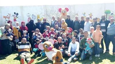 يوم ترفيهي لأطفال دار الأيتام ينظمه اتحاد شباب بني فخر بالعريش