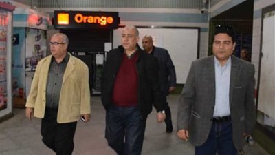 الفضالي وصبرة يتفقدان محطة مترو العتبة