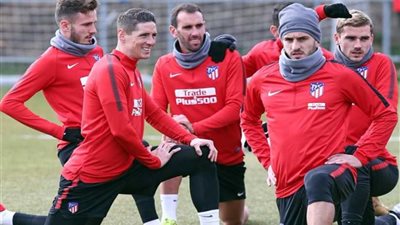 أتليتكو مدريد يخوض مرانه الأخير قبل موقعة يوفنتوس بدوري الأبطال