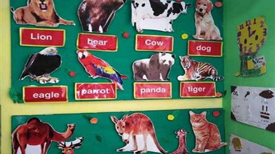 افتتاح معرض اللغة الإنجليزية في مدرسة أبي حنيفة الابتدائية بالعريش