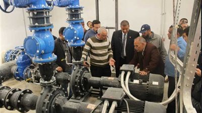 رئيس القابضة للمياه يتفقد سير العمل في محطة المياه برمانة