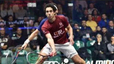 طارق مؤمن يتحدى بول كول في نهائي كناري كلاسيك للإسكواش