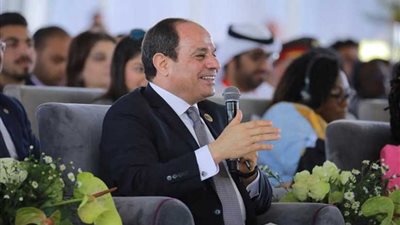 الرئيس السيسي في الجلسة الخاصة بمنتدي شباب العالم