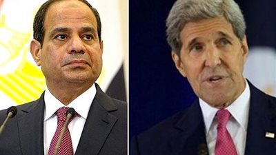 السيسي يتلقي اتصالاً هاتفياً من وزير الخارجية الأمريكي‎