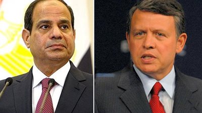 السيسي يتلقى اتصالا هاتفيا من العاهل الاردني لتقديم التعازي في ضحايا طائرة مصر للطيران‎