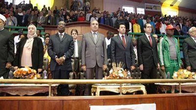 انطلاق الحفل الختامي للأولمبياد الأول لشباب الجامعات الإفريقية