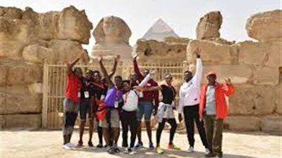 جولة سياحية للجنة بطولة إفريقيا لسيدات الطائرة بالأهلي
