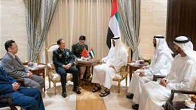 ولي عهد أبو ظبي يبحث مع وزير الدفاع الصيني تعزيز التعاون العسكري