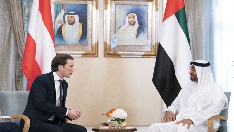 ولي عهد أبوظبي يبحث