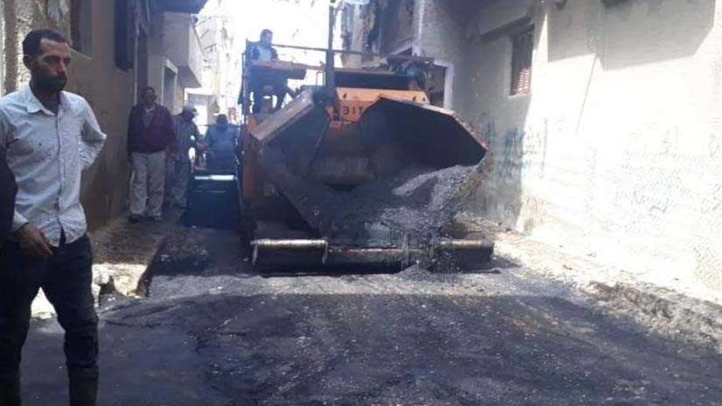 تكثيف أعمال الرصف