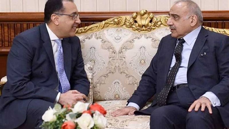 رئيسا وزراء مصر والعراق