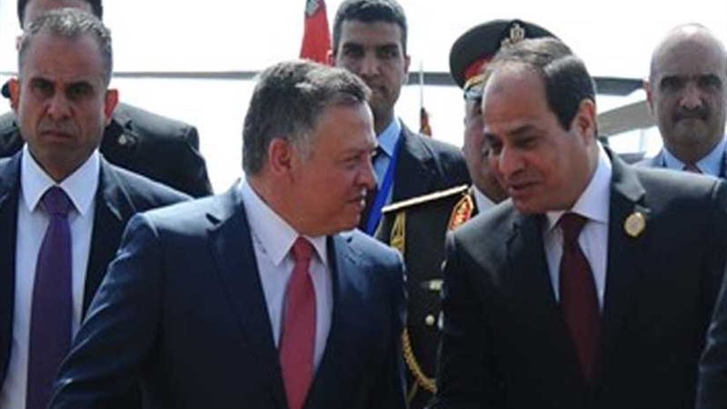 ملك الأردن يصل إلى