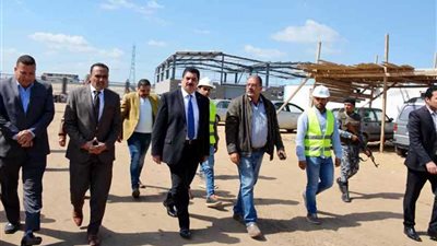 محافظ القليوبية يتفقد أعمال المنطقة الاستثمارية بمدينة بنها لافتتاحها مايو المقبل
