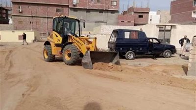 إزالة التعديات على مقابر القصاصين الجديدة