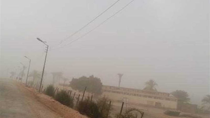 موجة رياح محملة بالرمال