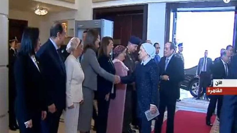 عاجل.. السيسي وقرينته