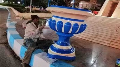 تطوير ميدان الحرب والسلام وشارع الكورنيش بأسيوط