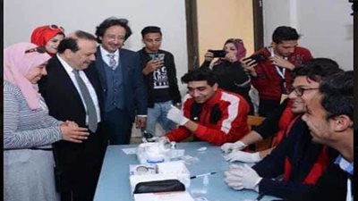 جامعة طنطا تحقق المستهدف لمبادرة الرئيس 100 مليون صحة