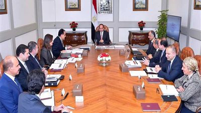 الرئيس السيسي يبحث مع الحكومة نتائج الأداء المالي للدولة