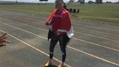 منة الله إبراهيم تحصد فضية 100 متر سيدات في دورة حوض النيل