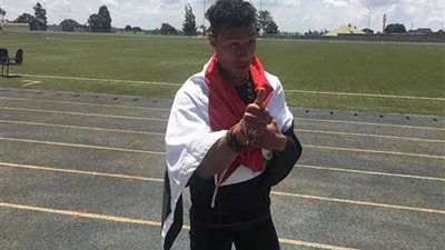 عبد الرحمن كرم يحصد فضية 100 متر رجال في دورة حوض النيل