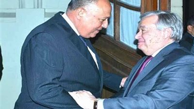 جوتيريش: مصر شريك أساسي للأمم المتحدة في المنطقة ونتعاون معها لتحقيق الأمن والسلام