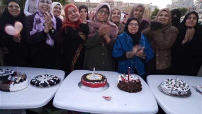 نادي السعادة للمسنين يحتفل بأعياد ميلاد 60 مسنا بشمال سيناء