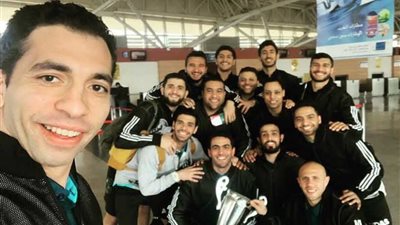 صور .. بعثة يد الزمالك تستعد للعودة إلى القاهرة