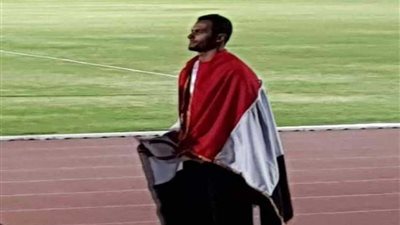 محمد طلعت يحصد برونزية الوثب العالي بالبطولة العربية