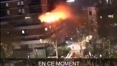 شاهد.. انفجار ضخم يهز العاصمة الفرنسية باريس