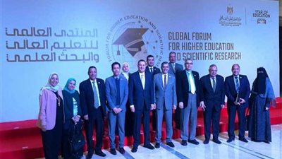 اختتام المنتدى العالمي الأول للتعليم العالي والبحث العلمي بمشاركة جامعة بنها