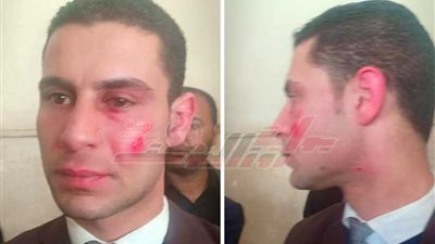 مواطن يضرب محاميًا في محكمة زفتى