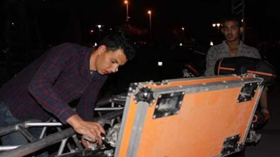 بالصور.. التجهيز والإعداد لاحتفالية الإنتاج الثقافي بمئوية 1919