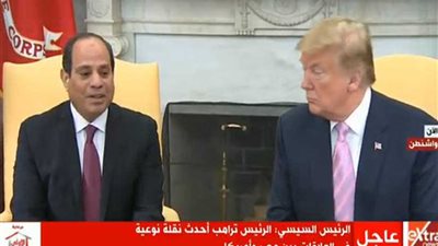 بدء مباحثات القمة بين الرئيس السيسي ونظيره الأمريكي بالبيت الأبيض
