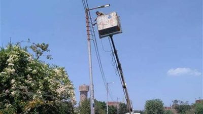 المنوفية تستعد للصيف بصيانة 50 كشاف إنارة بـ”طليا“ أشمون