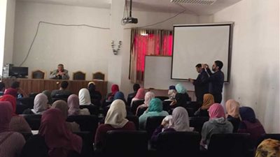 ندوة عن أهمية التصويت على التعديلات الدستورية ببيطري المنصورة